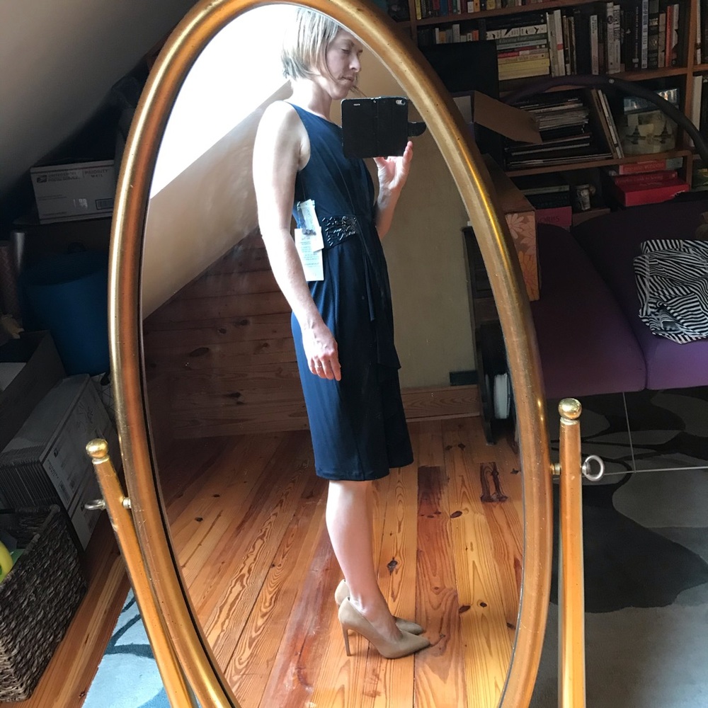 Maggy London Black Beaded Cocktail Dress, NWT, 4 - Picture 12 of 13